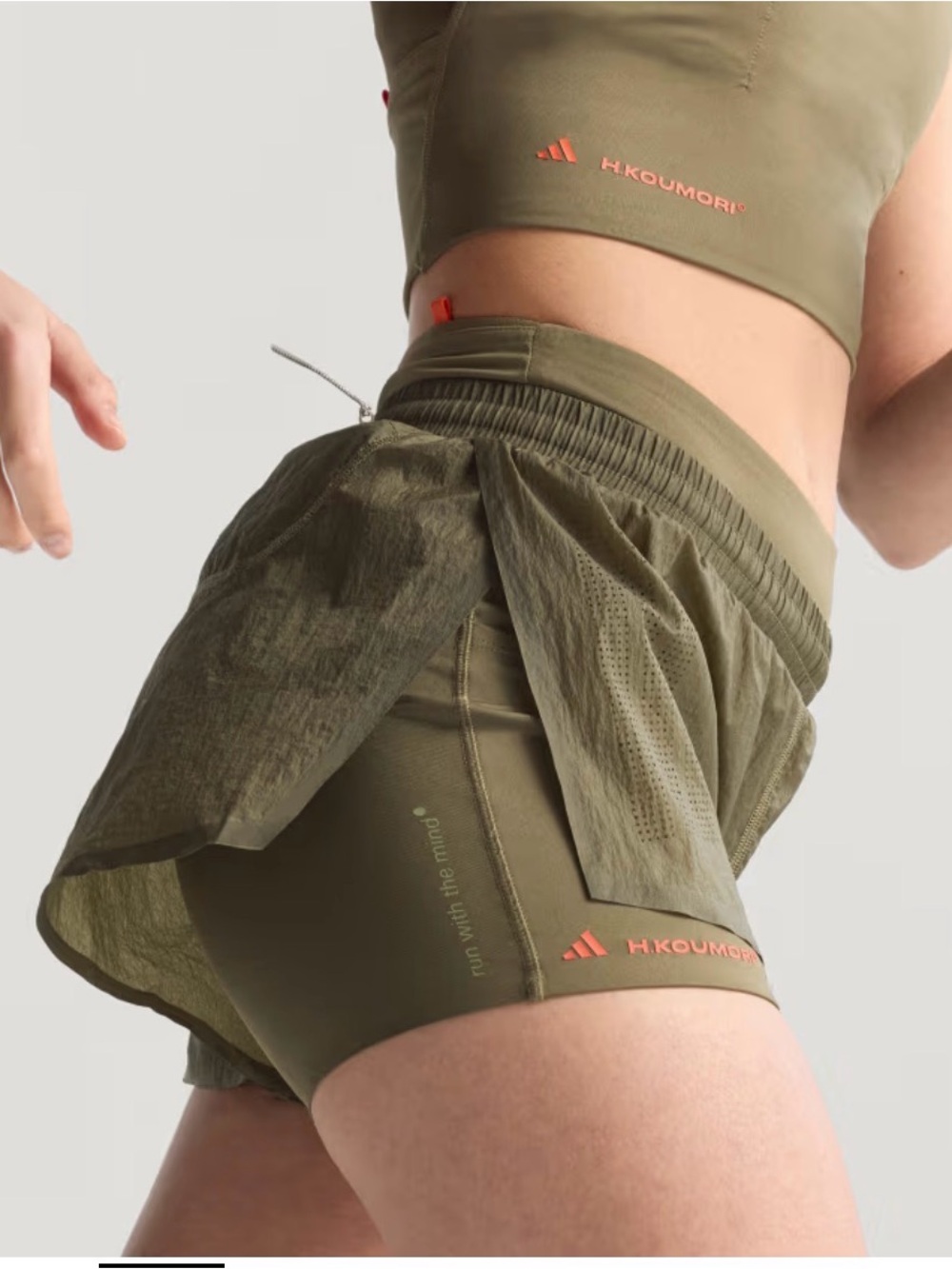 ADI365 H.KOUMORI RUNNING 2-IN-1 SHORTS - Picture 4 of 9